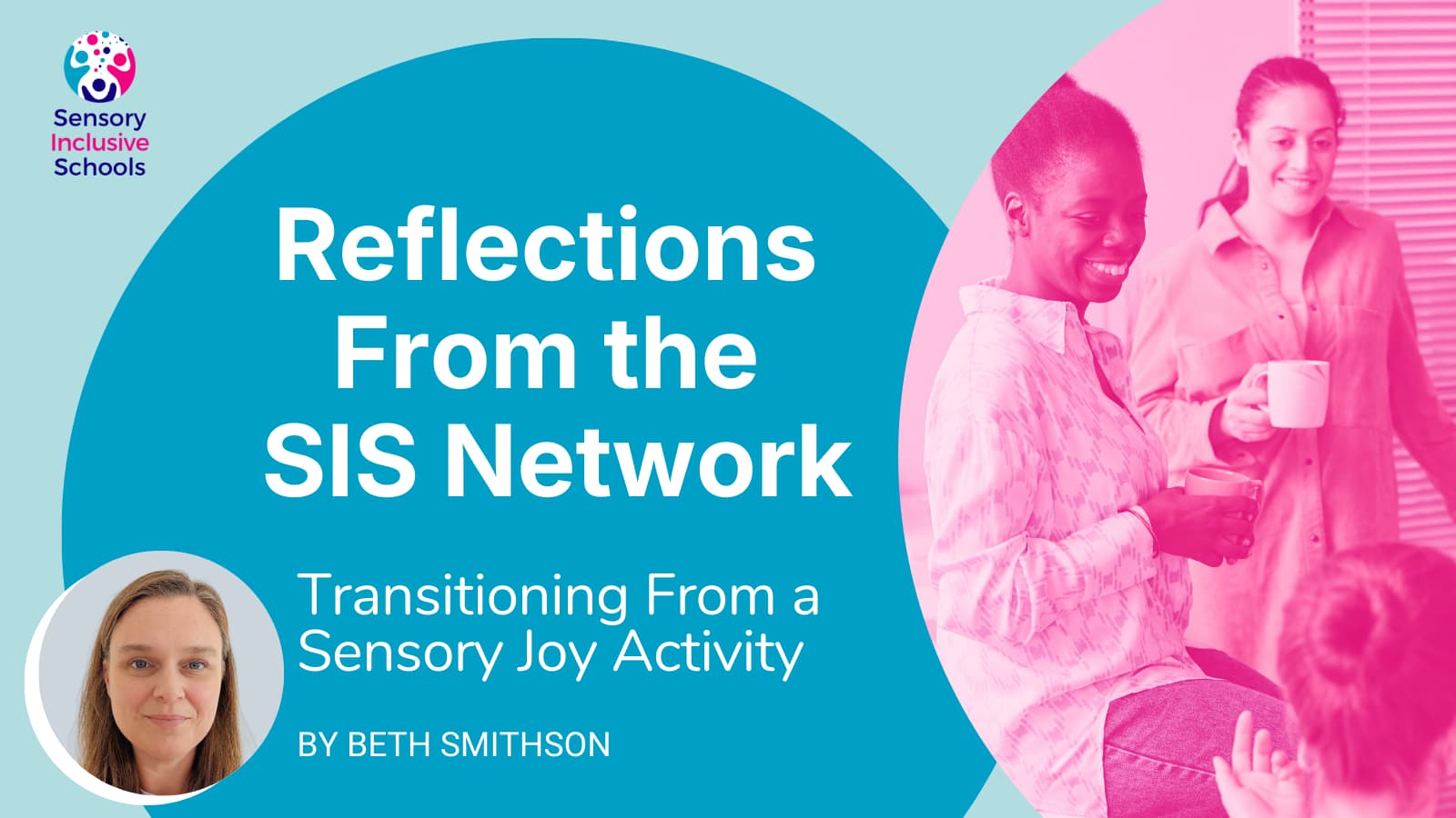 Colleagues chatting over coffee.