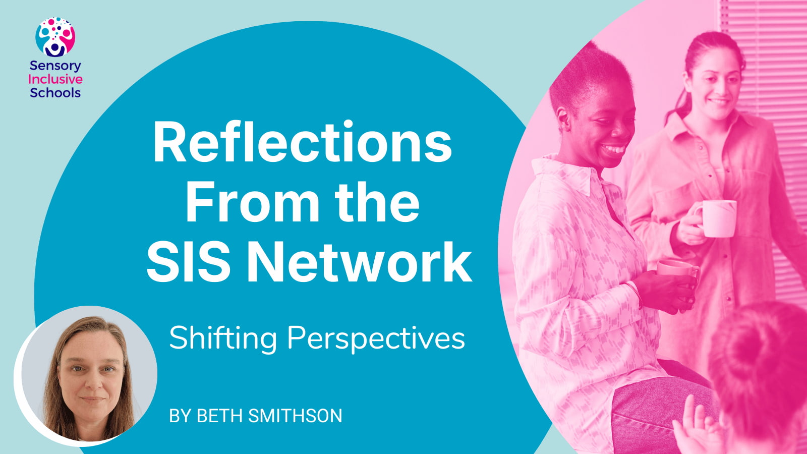 Graphic of colleagues chatting over a coffee