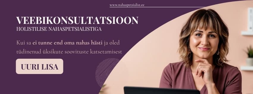 veebikonsultatsioon holistilise nahaspetsialistiga