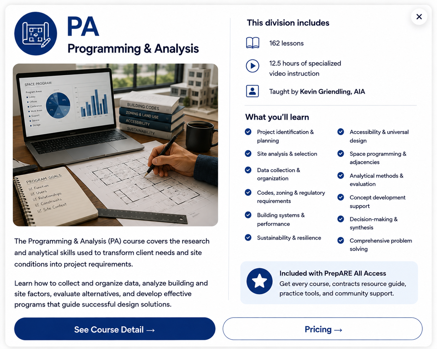 Programming and Analysis course details