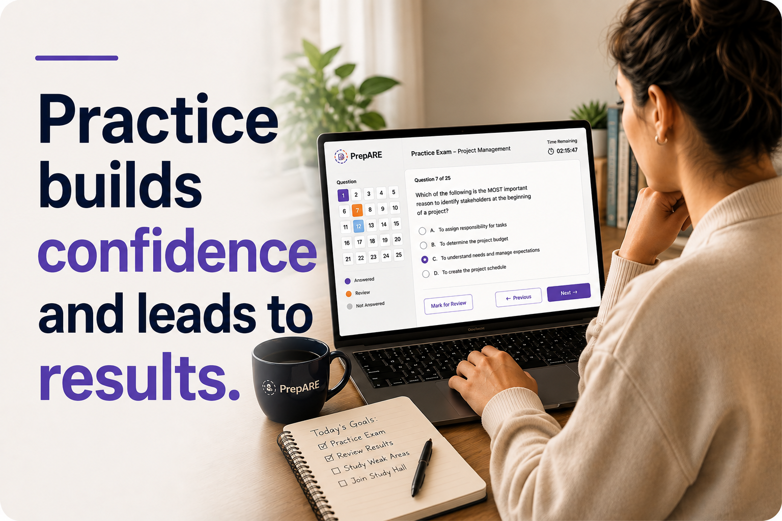 PrepARE practice exams