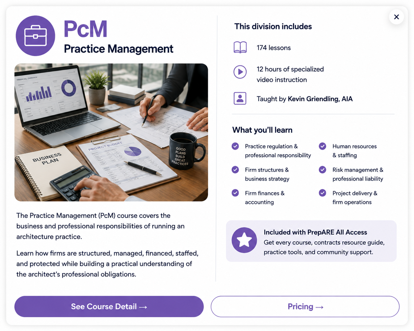 Practice Management course details