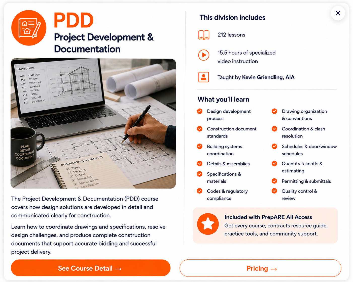 Project Development and Documentation course details