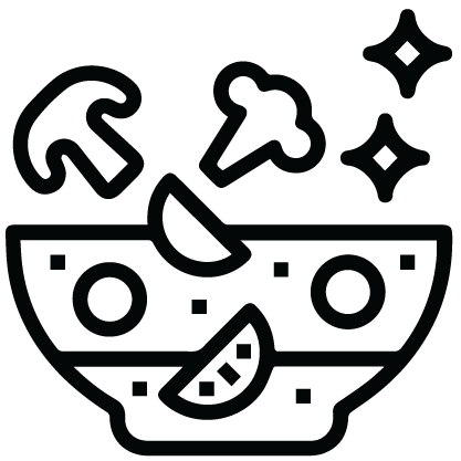 Supplement ingredients being gathered in a bowl