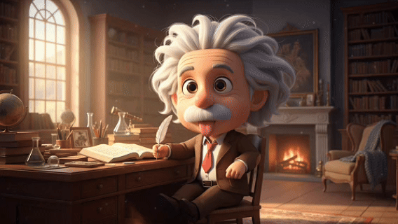 Einstein animado