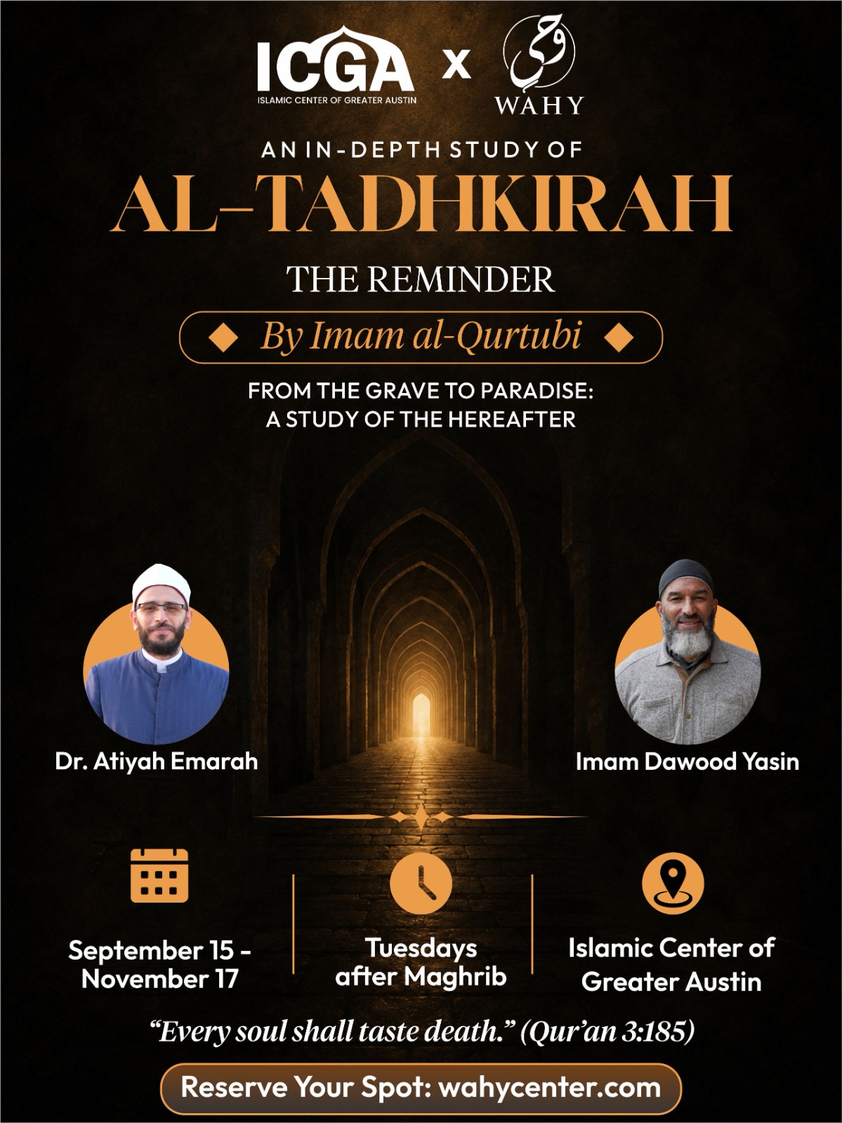 Al-Tadhkirah: The Reminder course flyer