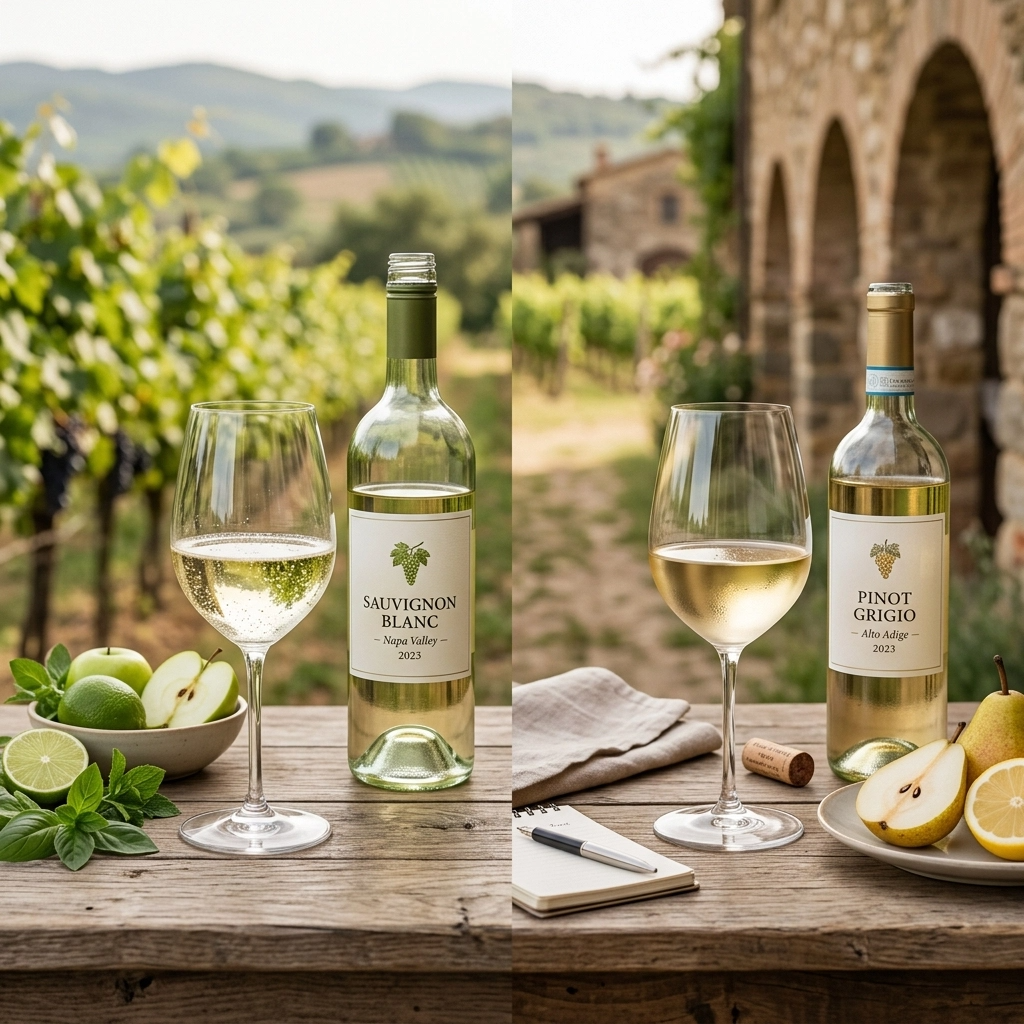 [HERO] Sauvignon Blanc vs. Pinot Grigio: The Ultimate Comparison for Beginners