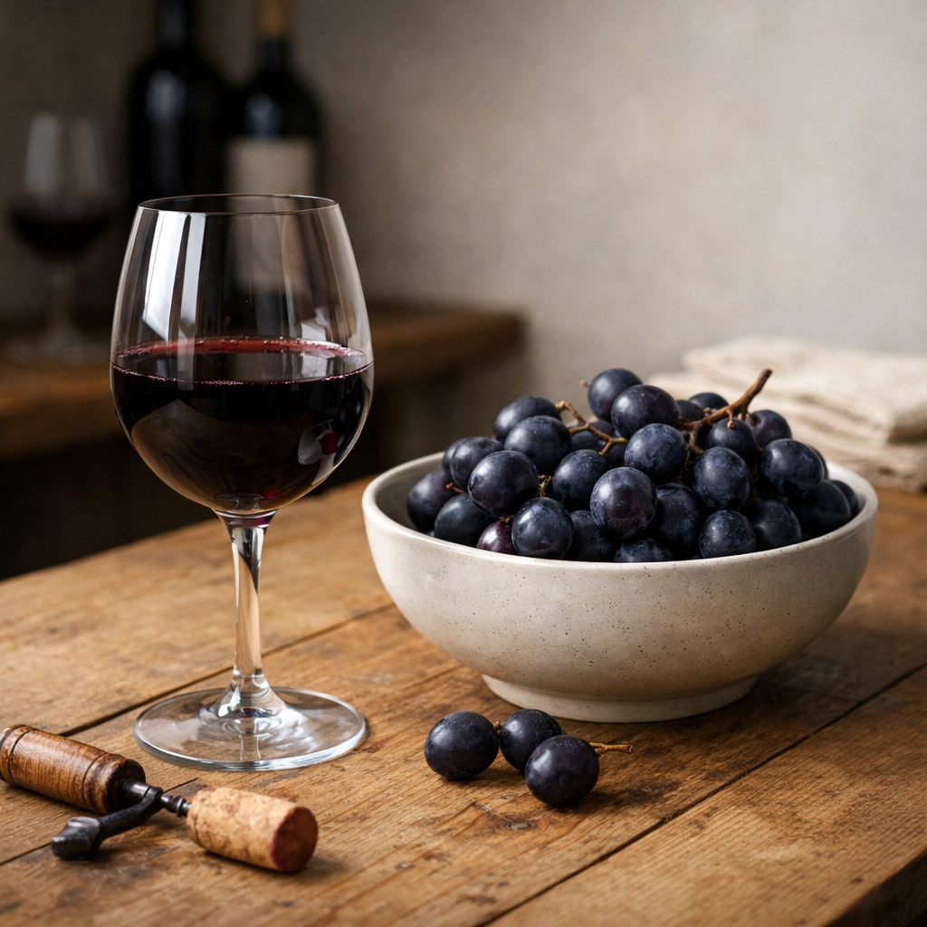 A glass of Uruguayan Tannat wine, highlighting the diverse wine regions of South America.